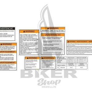 Calcomania de Advertencia  - V-strom 650 Clasica - ABS