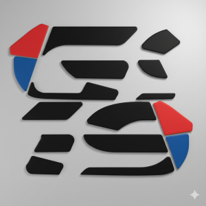 Sticker GS Laterales Estilo R1250GS en Vinilo