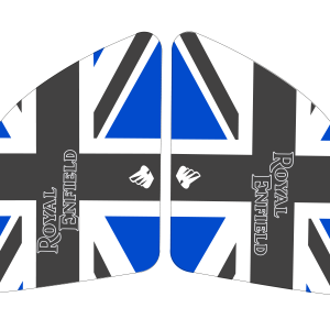 Protector Lateral Royal Enfiel Bandera britanica estetico Sticker Lateral Bandera UK - HIMALAYAN